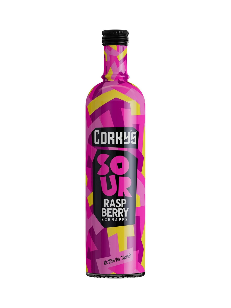 Corky's Sour Raspberry Schnapps  70cl / 15%