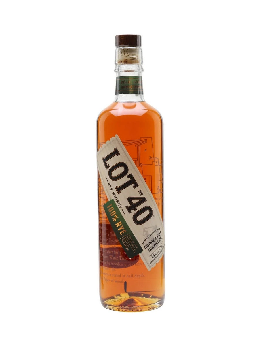 Lot 40 Rye Whisky 70cl / 43%