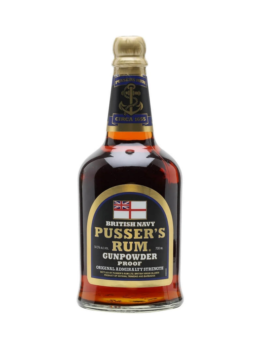 Pusser's 'Gunpowder Proof' Black Label Rum 70cl / 54.5%