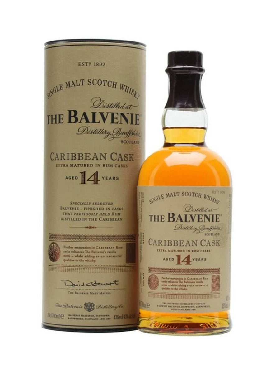 Balvenie 14 Year Old Caribbean Cask Whisky 70cl / 43%