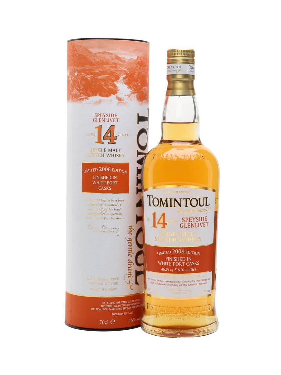 Tomintoul 14 Year Old 2008 White Port Cask Finish Whisky 70cl / 46%